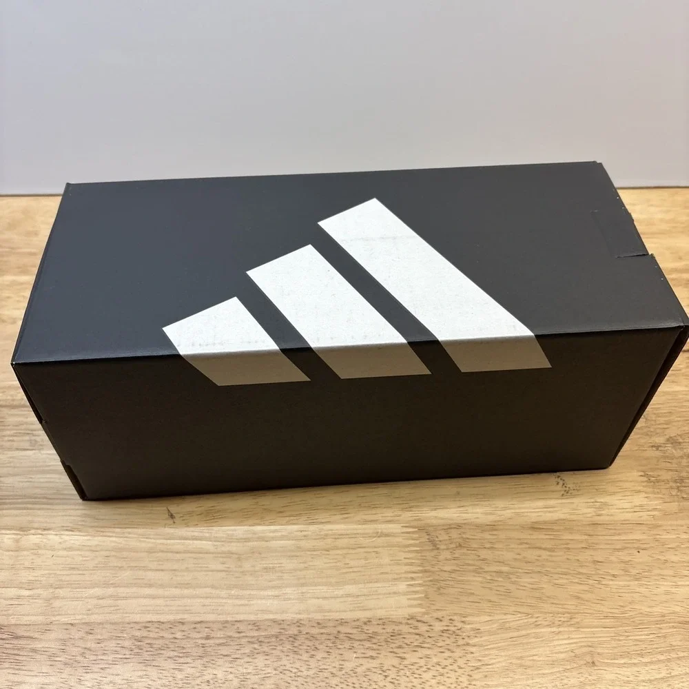Adidas Adilette Aqua Slides 3 Stripe Black Mens Size 11 Womens 12 New In Box